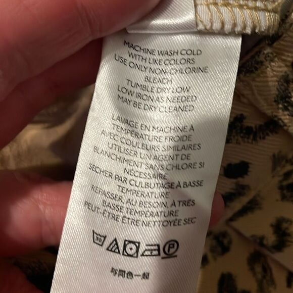 Free People We the Free Dogtown Leopard/Cheetah Print High Waisted Denim Shorts - Picture 7 of 10